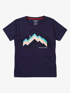 Women's Mountain Woman Runner Organic T-shirt