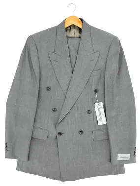 Vintage-inspired 1940s Grey Double Breasted Connoisseur Suit