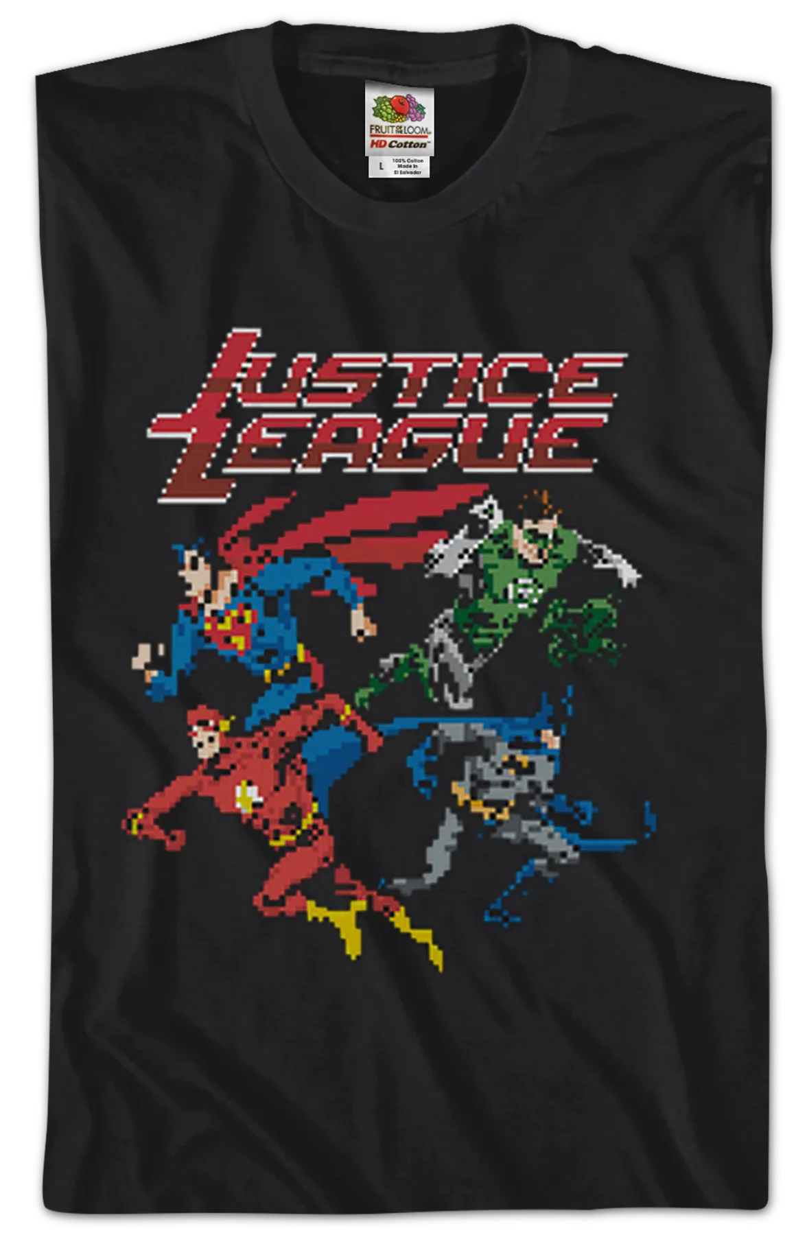 8-Bit Justice League T-Shirt