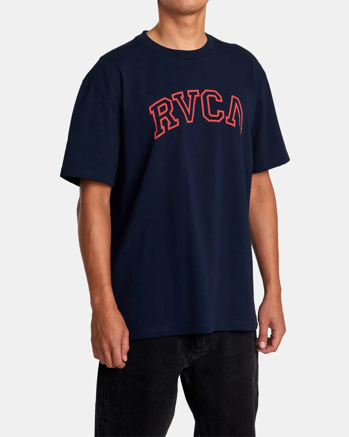 Arched Tee - Navy Marine