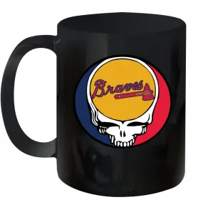 Atlanta Braves Grateful Dead Steal Your Face Baseball Ceramic Mug 11oz