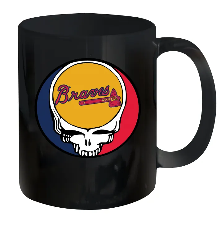 Atlanta Braves Grateful Dead Steal Your Face Baseball Ceramic Mug 11oz