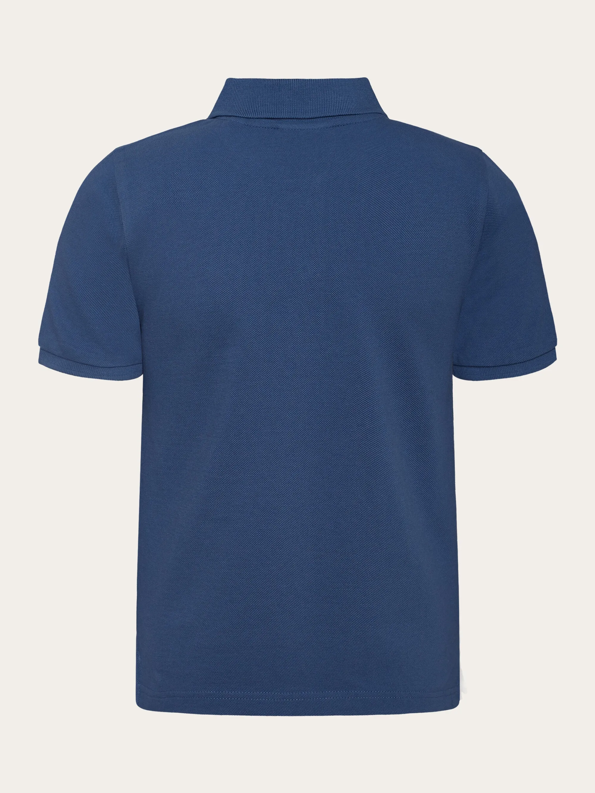 Basic badge polo - GOTS/Vegan - Moonlight Blue