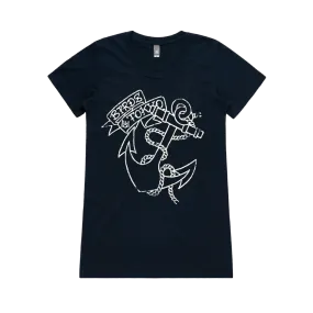 Birds Of Tokyo / Anchor Navy Women's T-Shirt