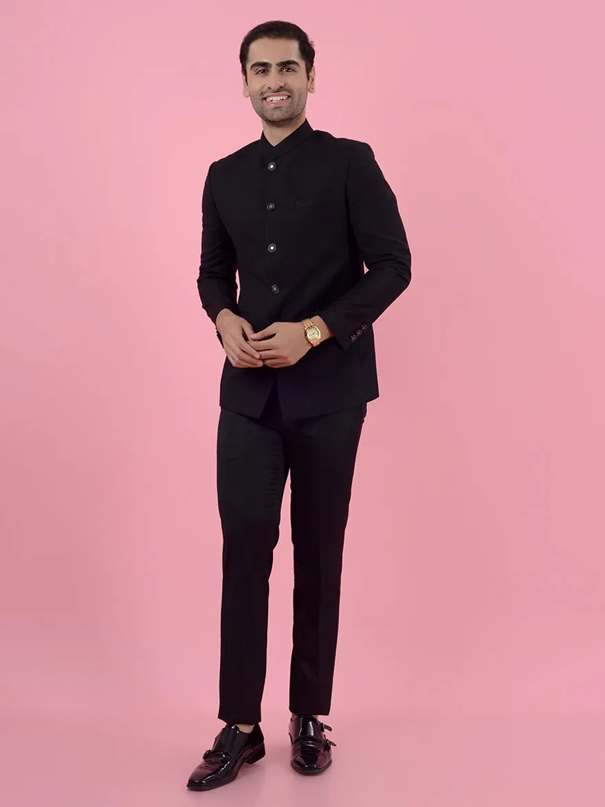 Black Jodhpuri Suit | JadeBlue