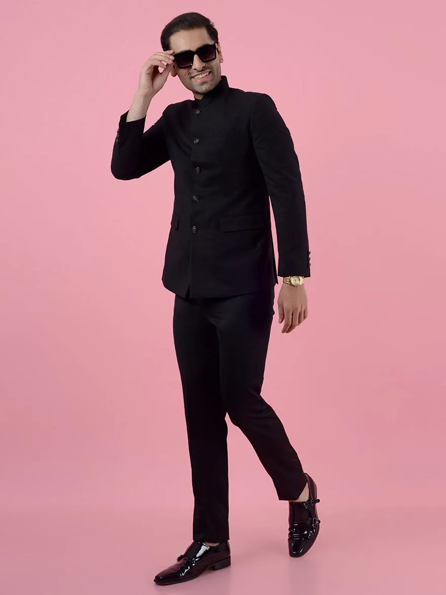 Black Jodhpuri Suit | JadeBlue