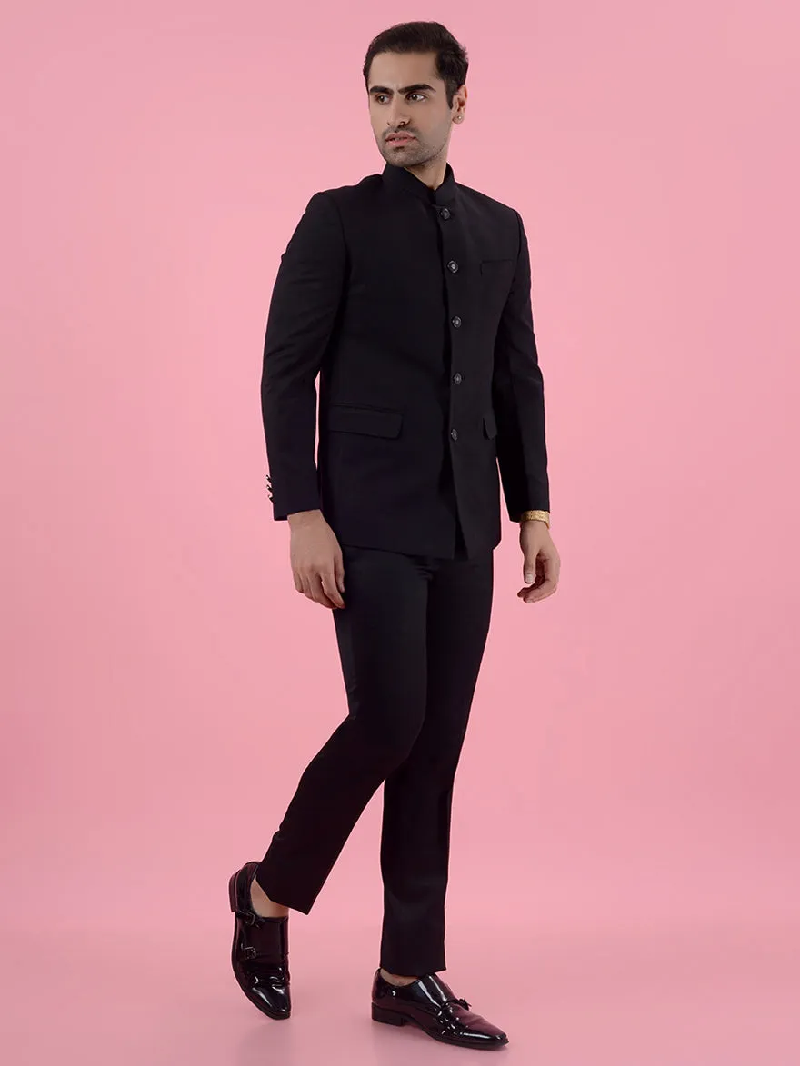 Black Jodhpuri Suit | JadeBlue