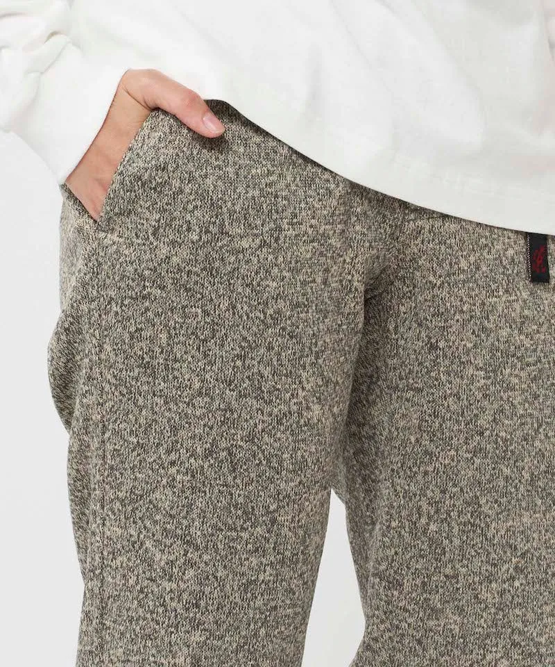 Womens Tapered Fit Bonding Knit Fleece Pants