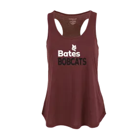 Boxercraft Women's Essential Racerback tank with BATES Bobcat