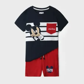 Boys Soft Cotton "Mickey Mouse" Printed Suit