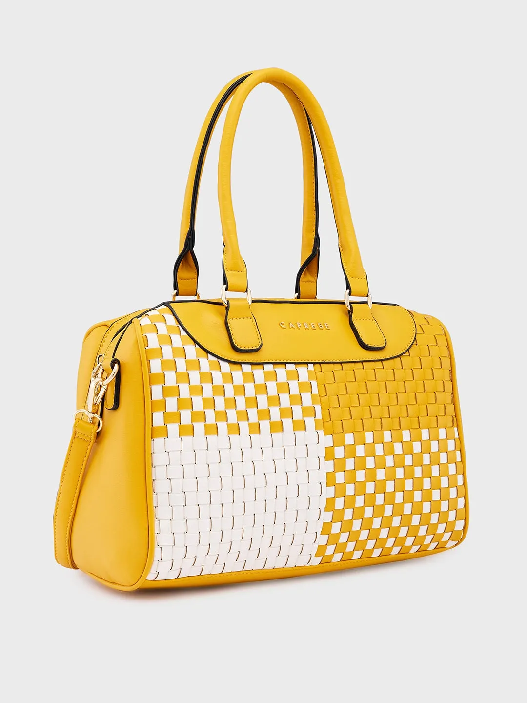 Caprese Aria Satchel Medium Mustard