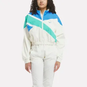 Classics Franchise Track Jacket Vntg Chalk/Kntcblu/Unlshdgreen