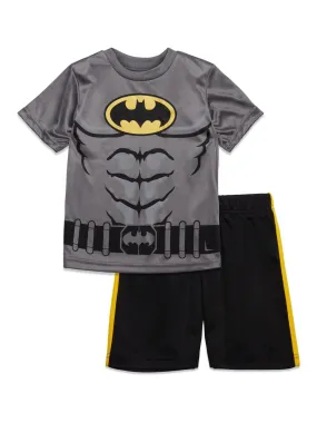 DC Comics Justice League Batman T-Shirt and Mesh Shorts Outfit Set