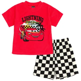 Disney Cars Lightning McQueen T-Shirt and Shorts Outfit Set