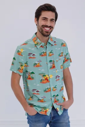 Disney Lion King Matching Family Hawaiian Button Down Dress Shirt