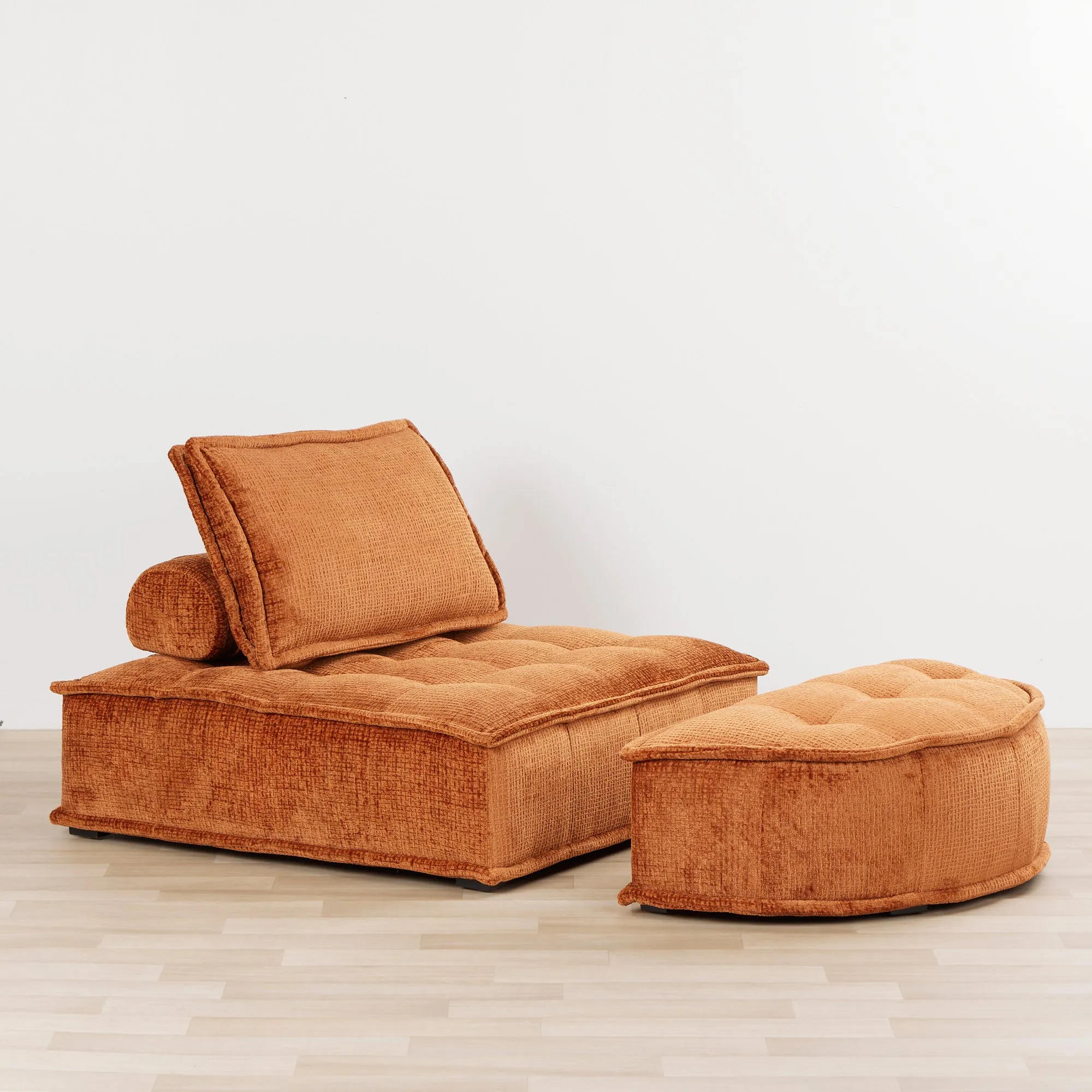 Flight Ottoman - Burnt Orange