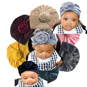 Girls Baby/Toddler Velvet Pretied Headscarf