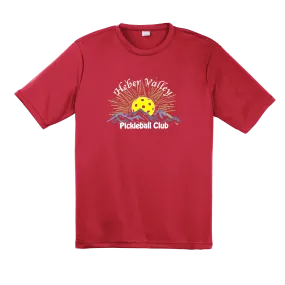 Heber Valley Pickleball Club (Large) | Men's Short Sleeve Pickleball Shirt | 100% Polyester