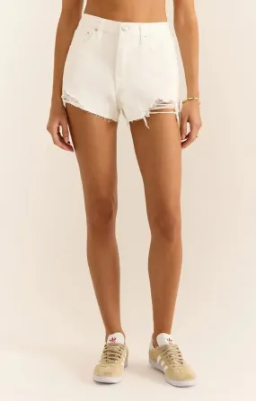 Hi Rise Denim Short