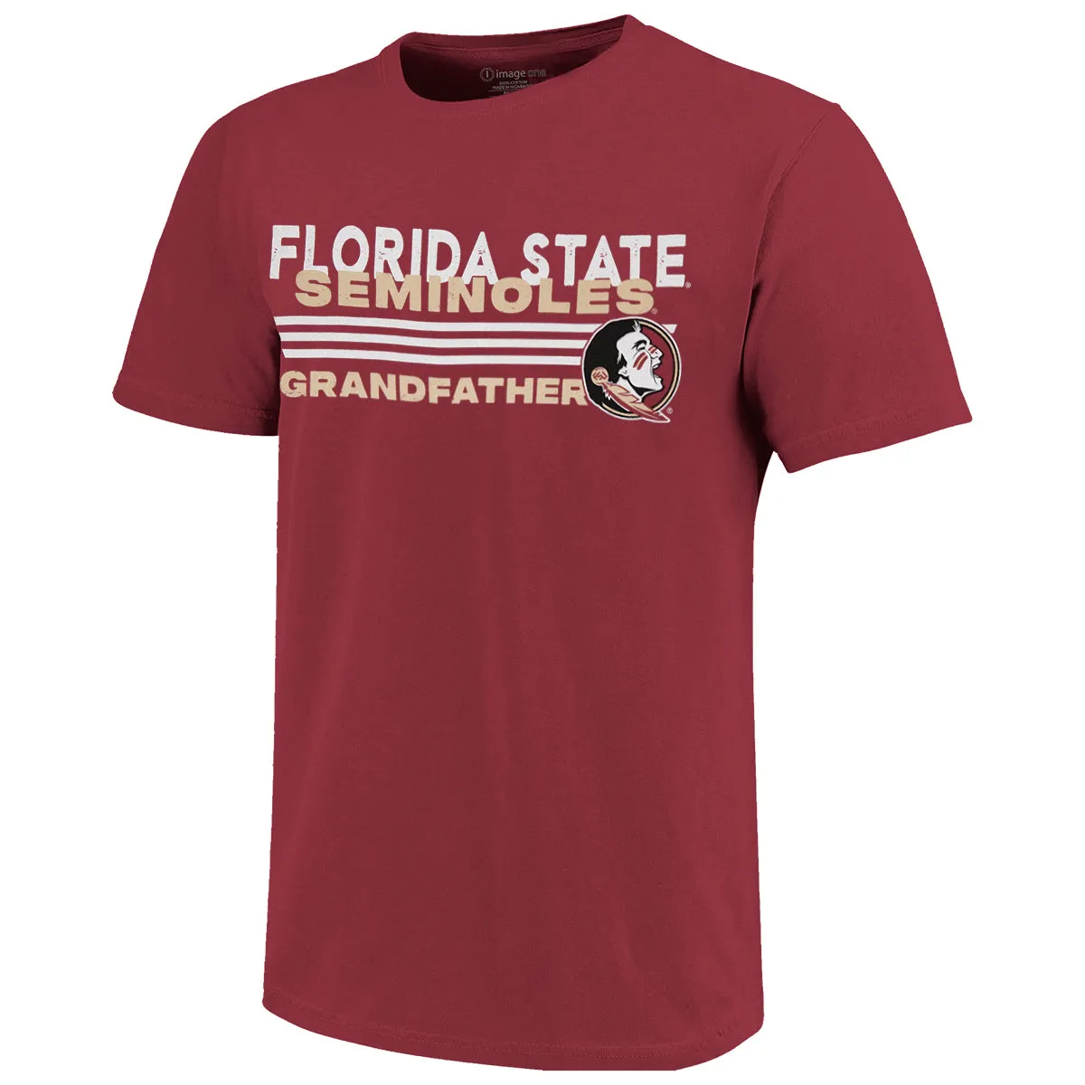 Image One Men's Florida State Seminoles Grandfather Design Short Sleeve T-shirt - Garnet