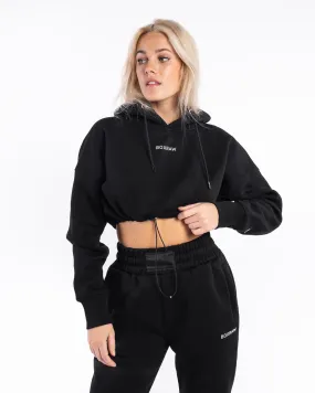 Johnson Cropped Hoodie - Black