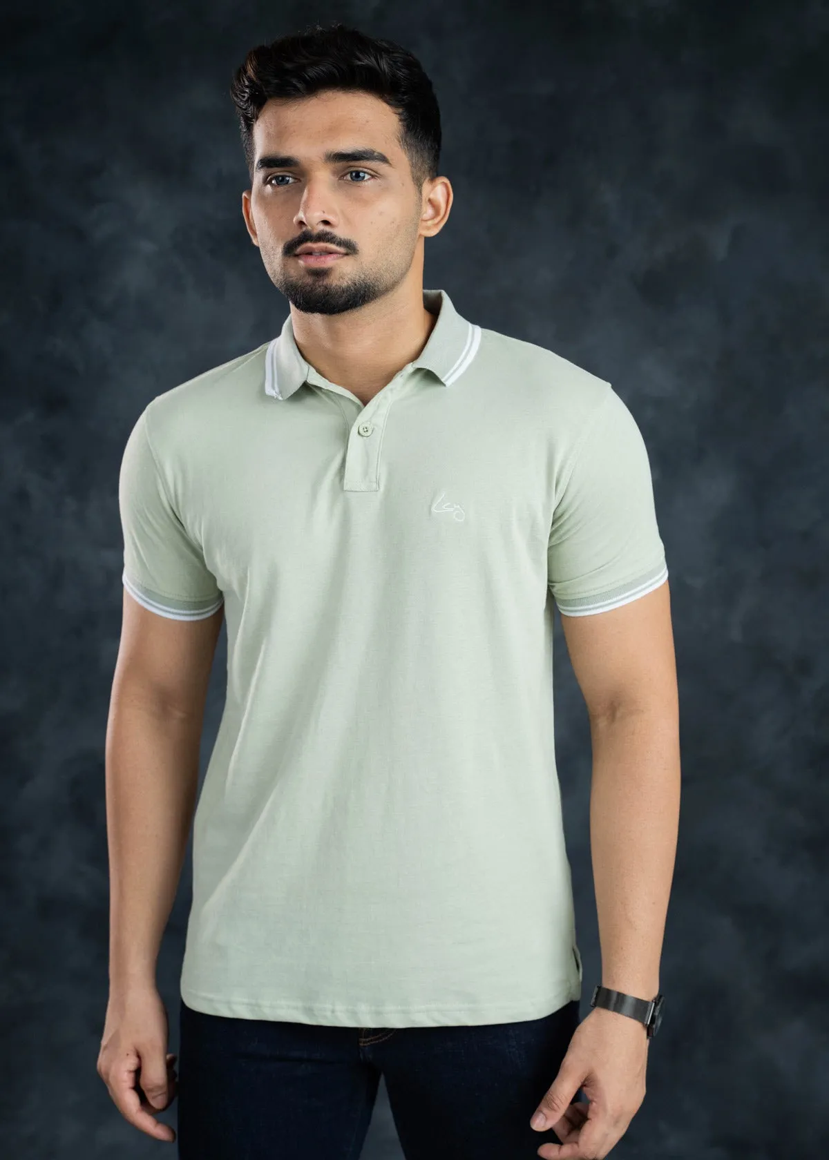 LCY | Contrast Twin Tipped Basic Polo