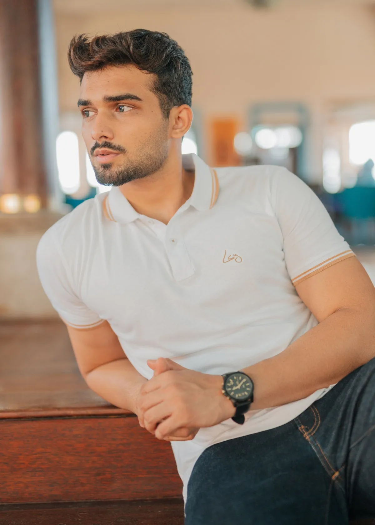 LCY | Contrast Twin Tipped Basic Polo