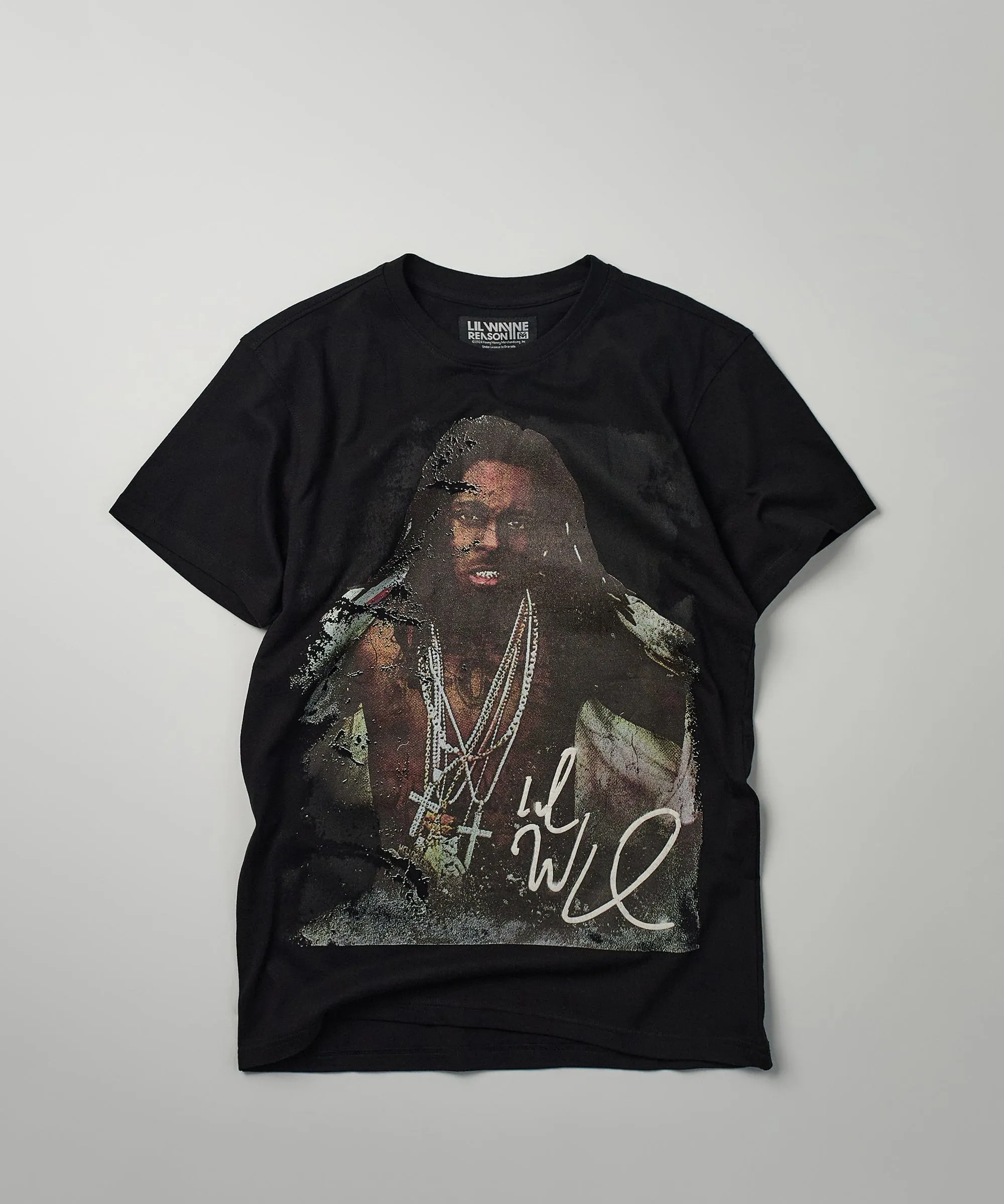 Lil Wayne Portrait Short Sleeve Tee - Black