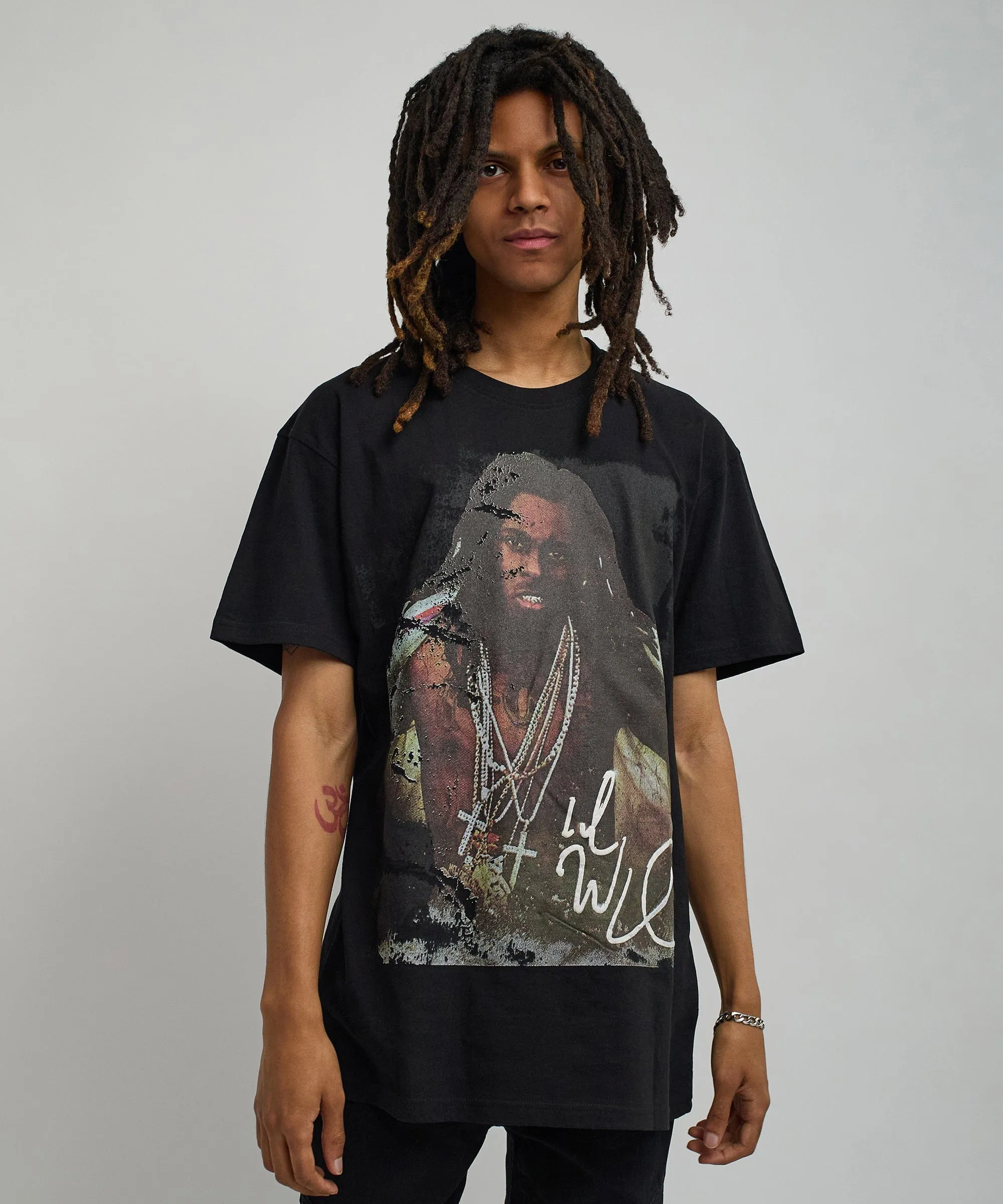 Lil Wayne Portrait Short Sleeve Tee - Black