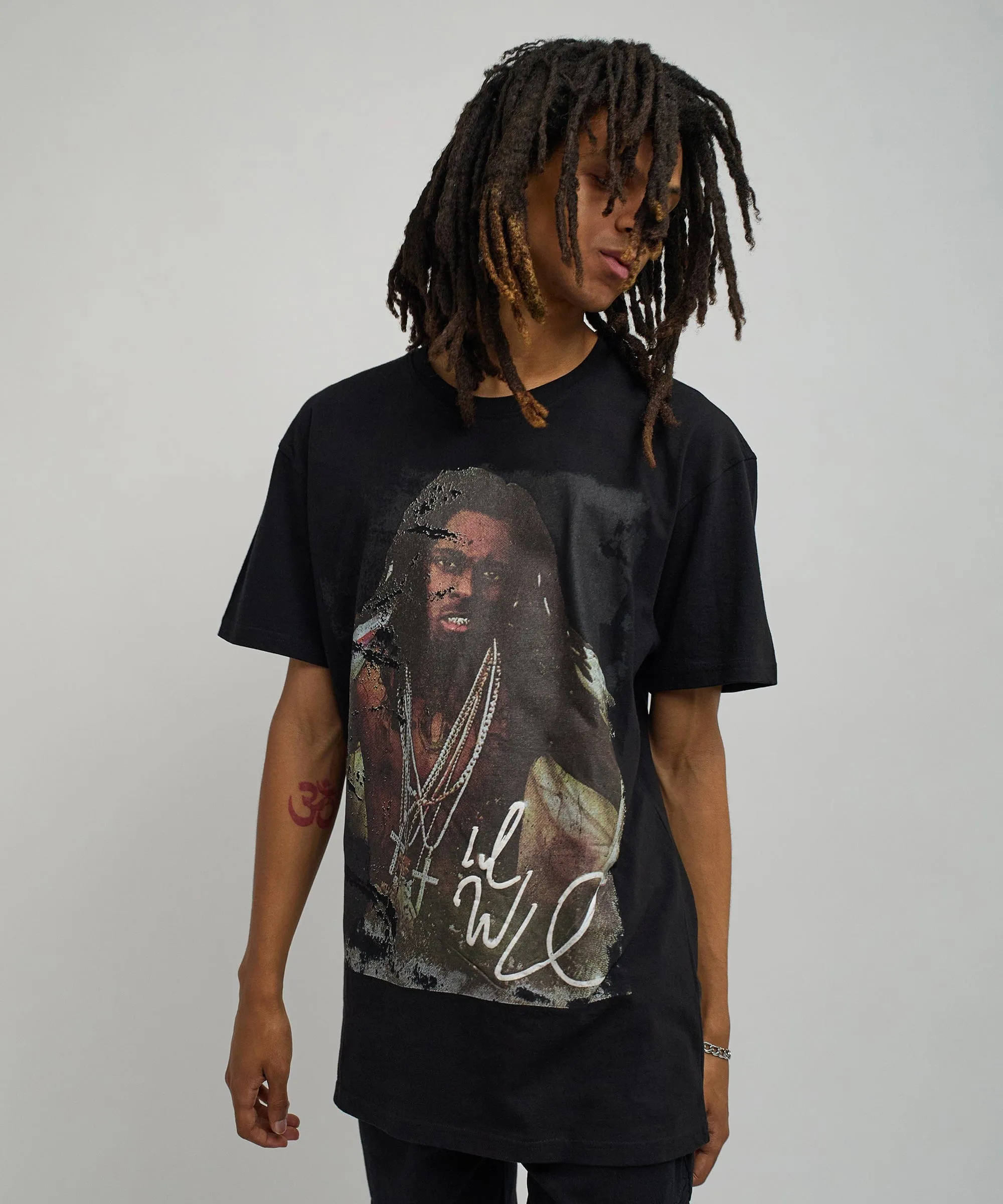 Lil Wayne Portrait Short Sleeve Tee - Black