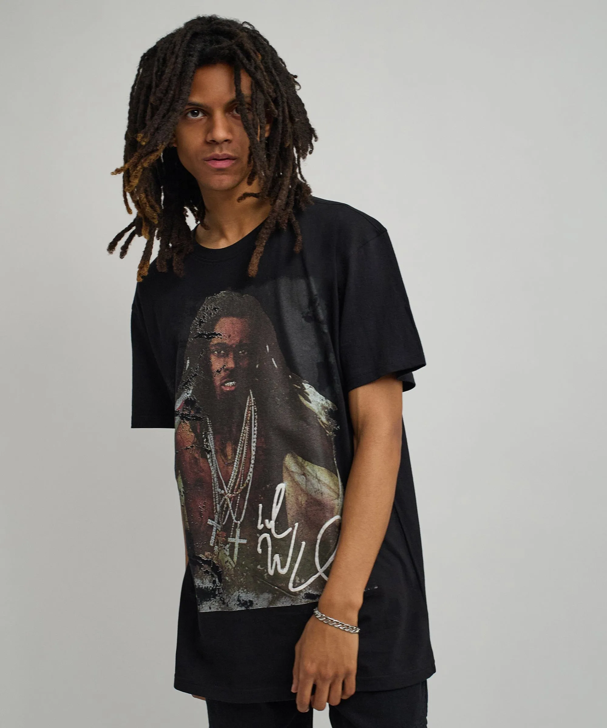 Lil Wayne Portrait Short Sleeve Tee - Black