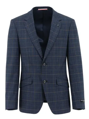 Lisbon Edward Blue Checked Suit