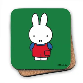 Cute Miffy Dungarees Cork Coaster.