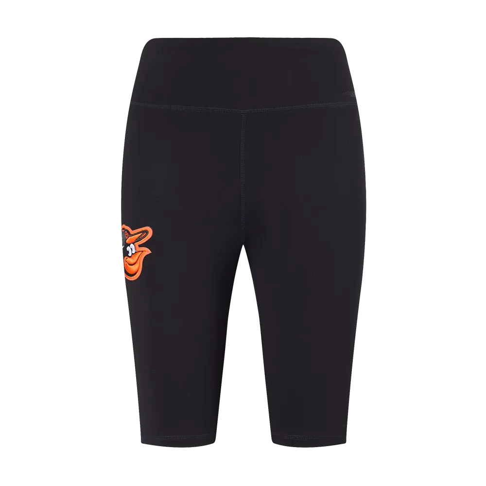 MLB BALTIMORE ORIOLES CLASSIC WOMEN'S BIKE SHORT (BLACK)