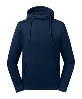 Pure organic high collar hooded sweatshirt | French Navy