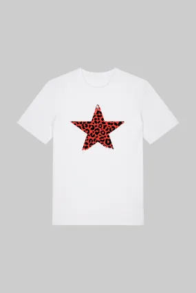 Red Leopard Star T-shirt