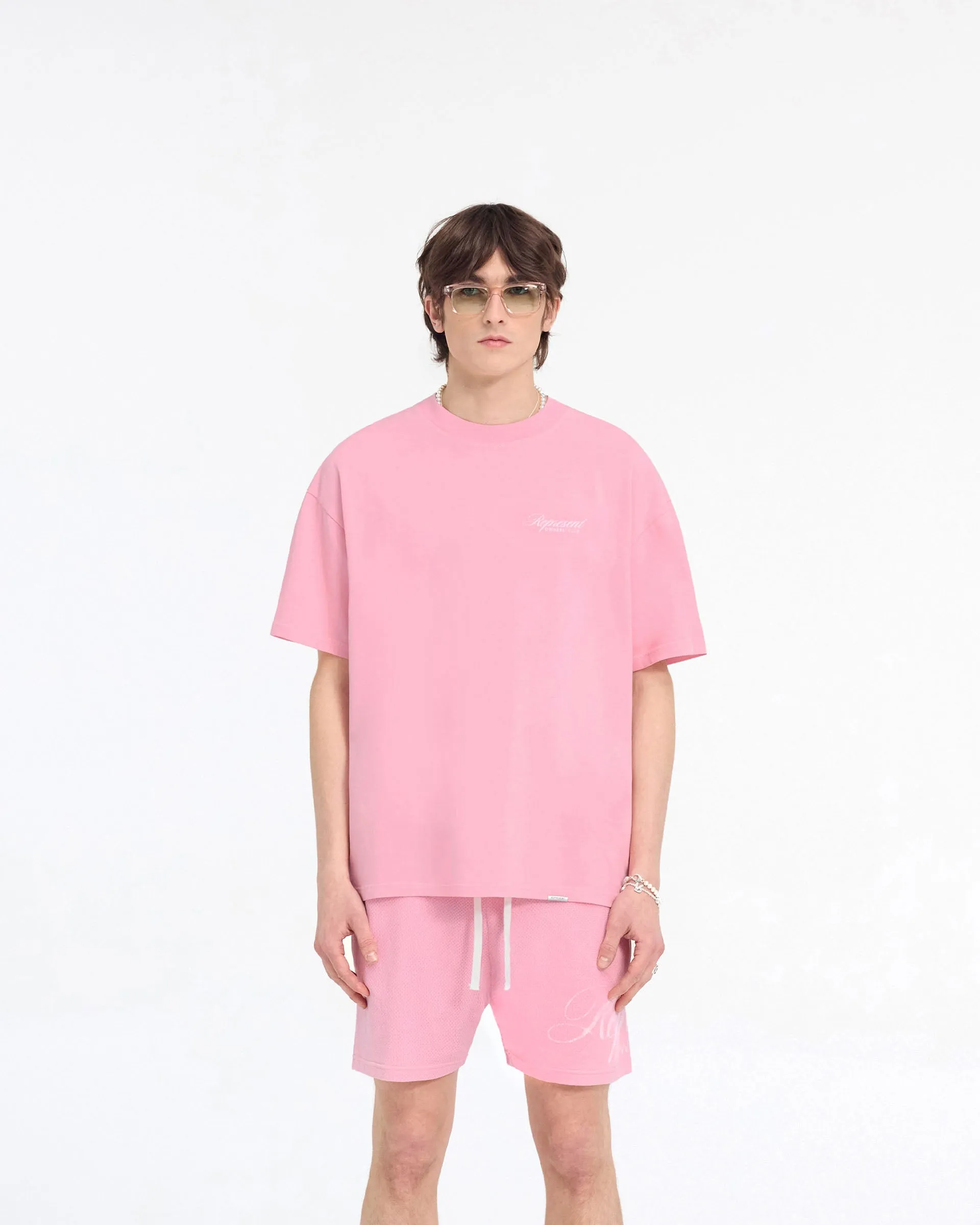 Represent Owners Club Script T-Shirt - Pink