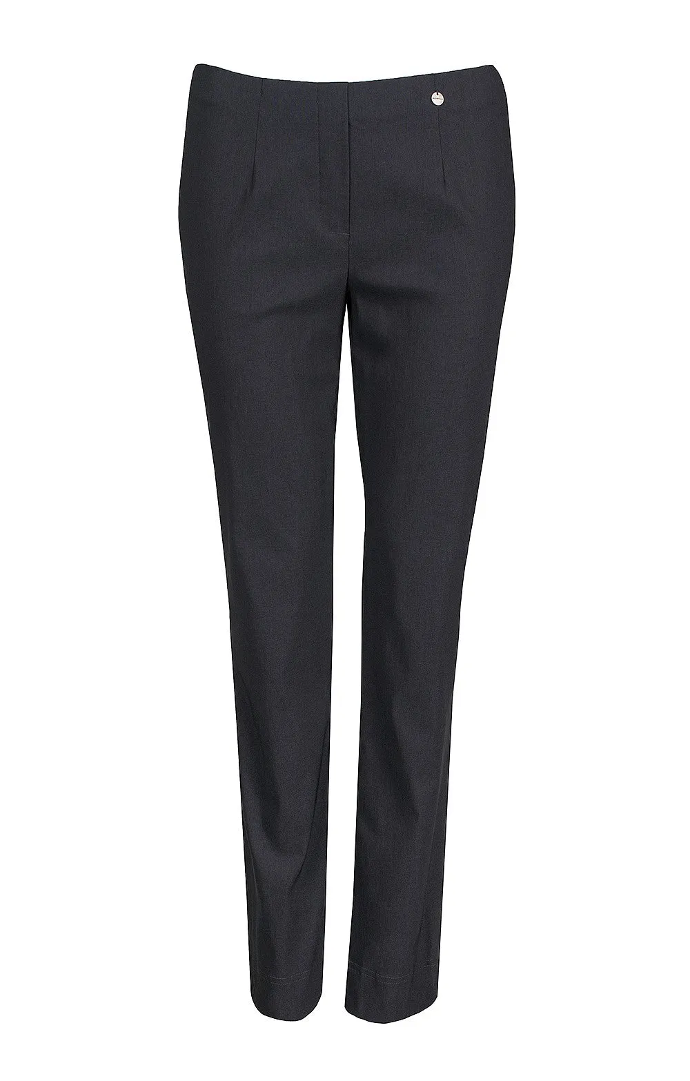 Robell Full Length Marie Trousers in Anthracite Grey 97