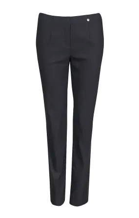 Robell Full Length Marie Trousers in Anthracite Grey 97