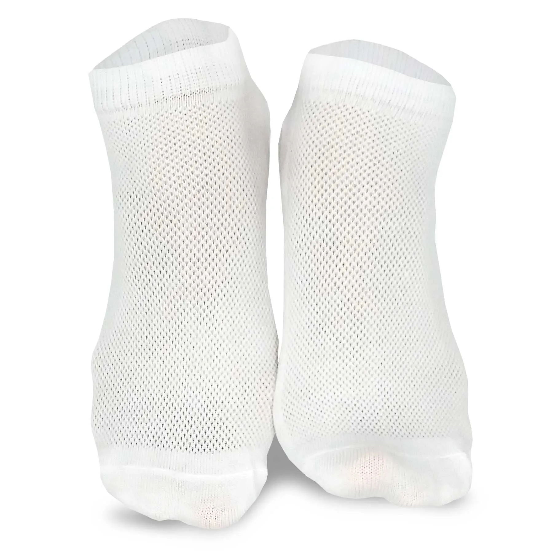 TeeHee Socks Women's Casual Polyester No Show White/Black 18-Pack (10051)