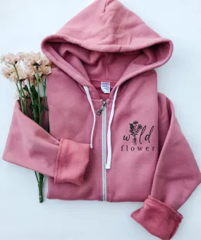 Wild Flower Full Zip Hoodie